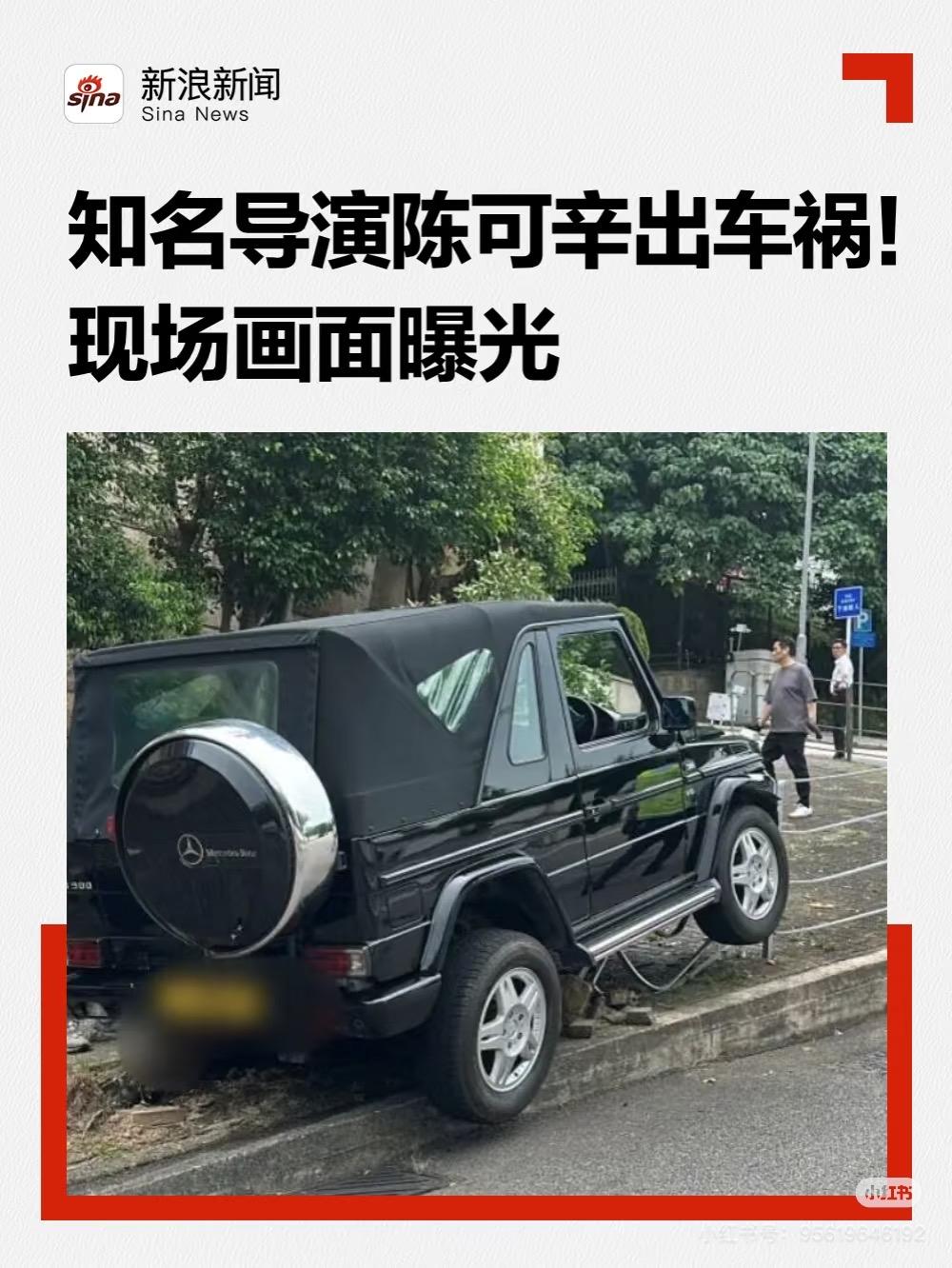 陈可辛躲这一撞，没有任何意外能轻易打倒他。中午开车遇上狗突然冲出来，急转方向撞了