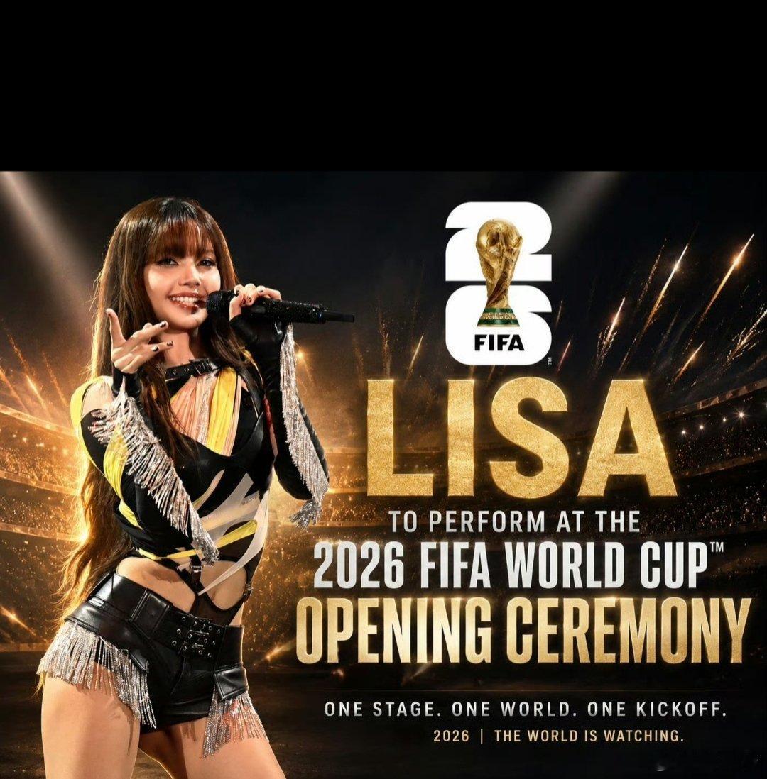 lisa世界杯开幕式表演 真的是亚洲艺人的又一高光时刻！🎉Lisa能登上202
