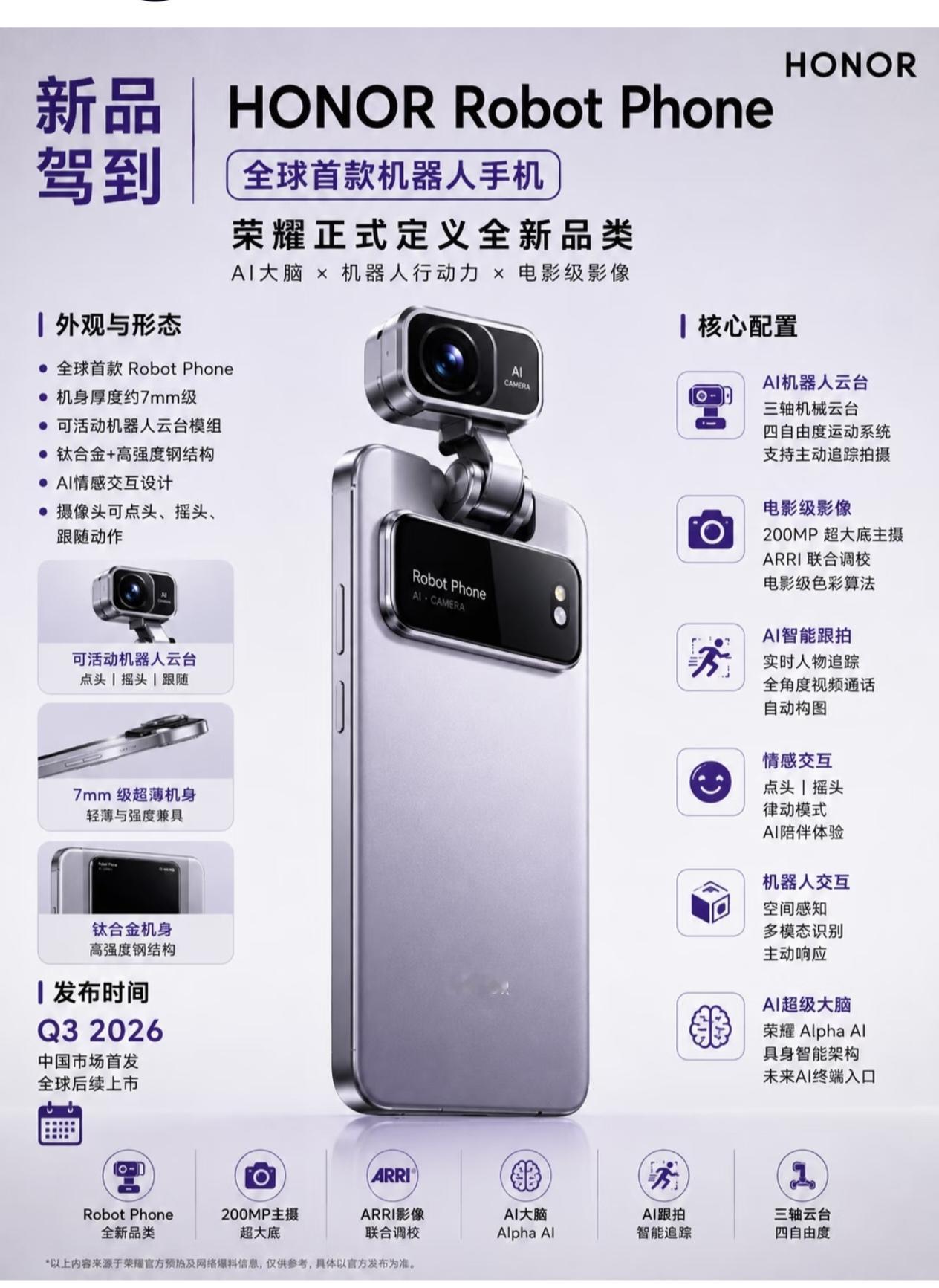 这台全球首款机器人手机，彻底改写了智能手机的形态定义。搭载第五代骁龙8至尊版芯片