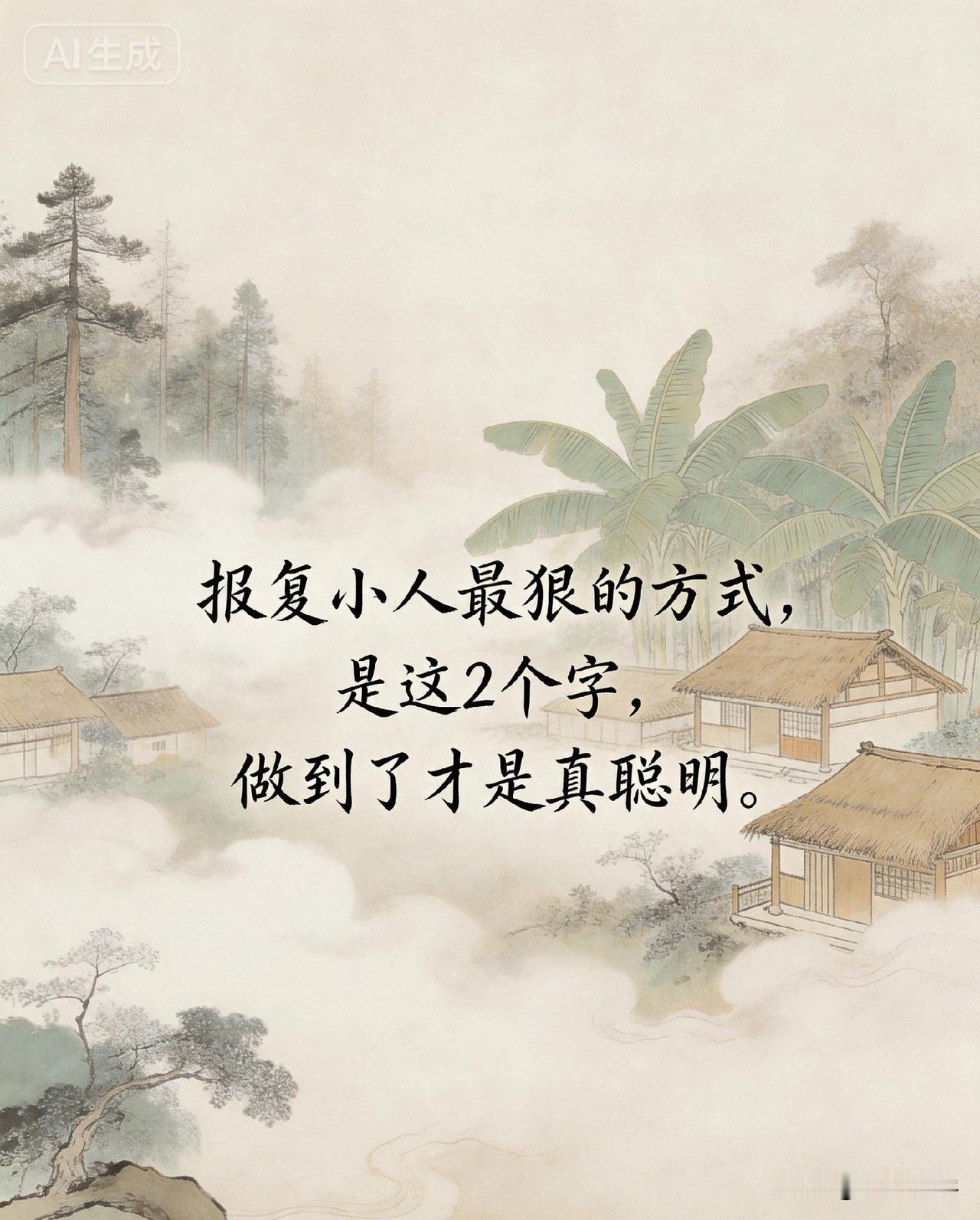 报复小人最狠的方式，是这2个字，做到了才是真聪明。

鬼谷子曾说：“势败者，不可