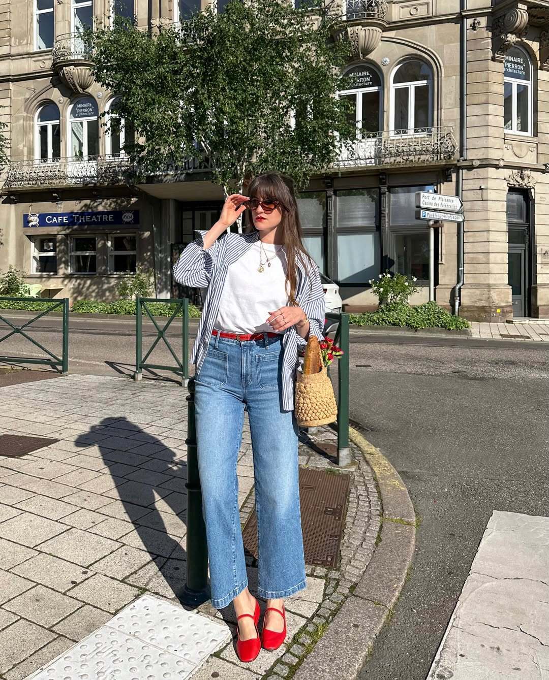 Ins博主catherinevilhem夏日牛仔搭配时尚博主穿什么ootd