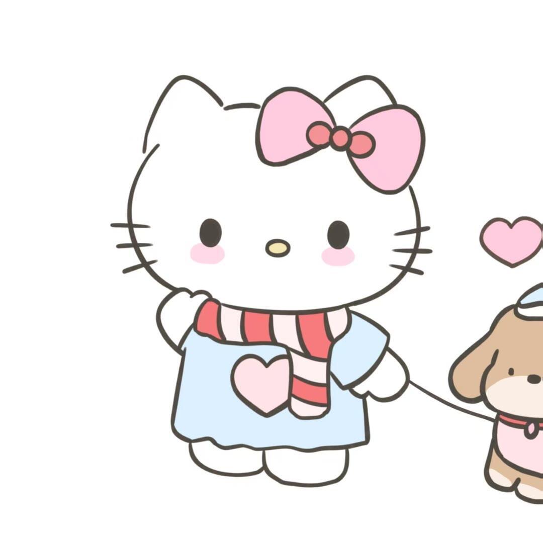 超可爱Kitty情头情侣头像无水印[超话] ​​​