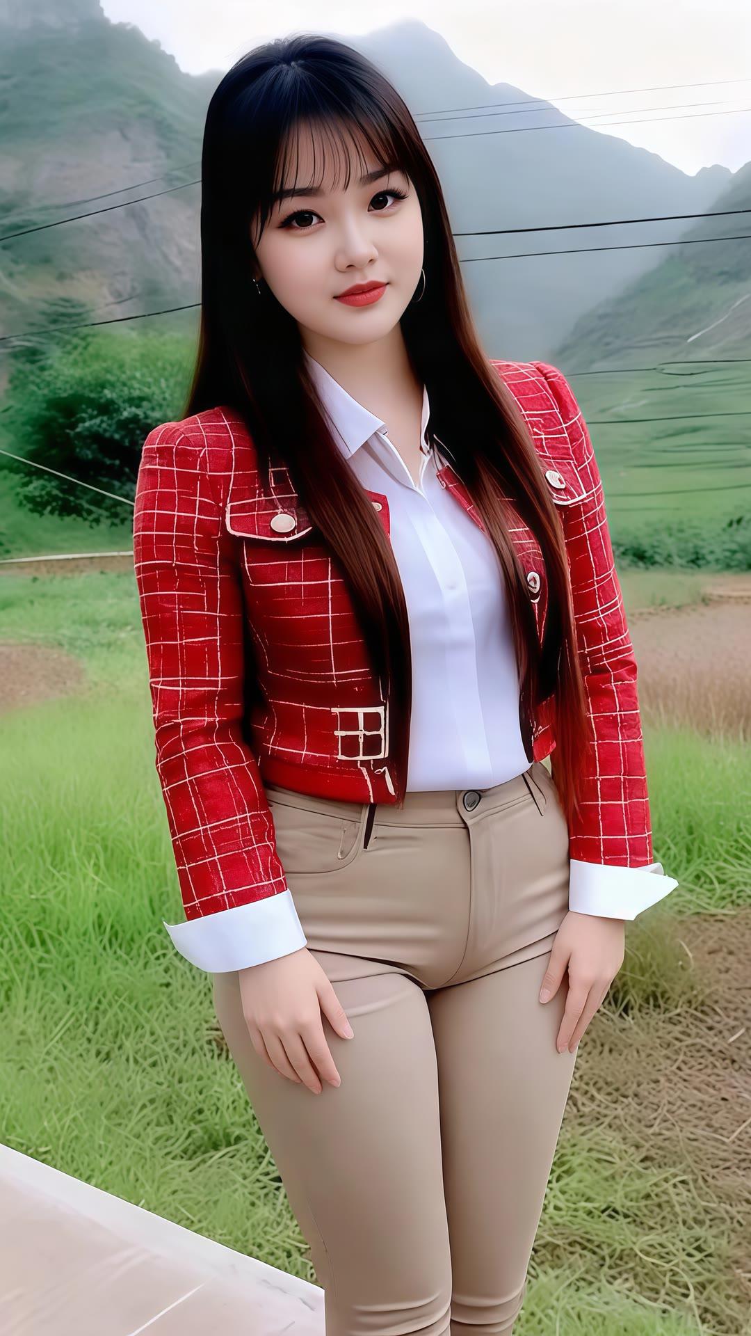 红袖添香夜，绿野映芳华。