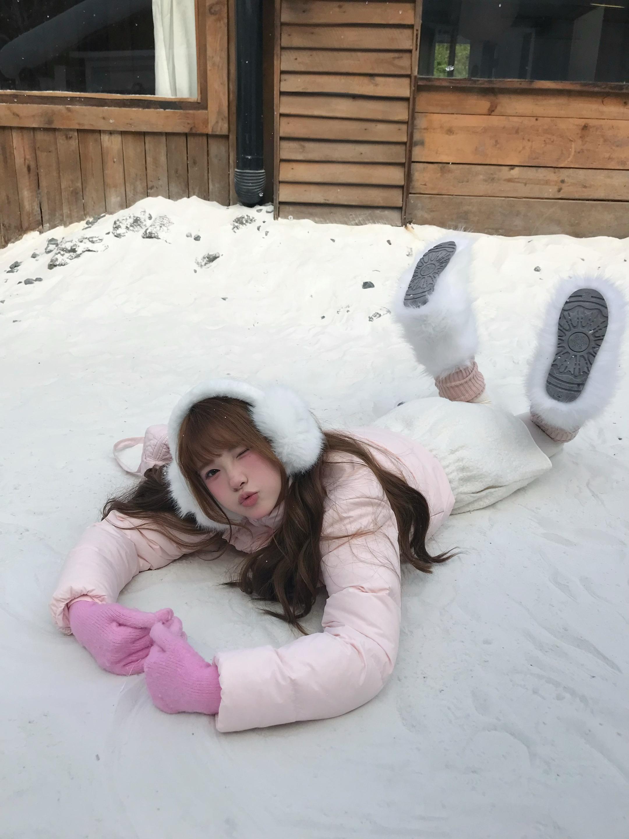 初雪です ❅⋆₊˚。