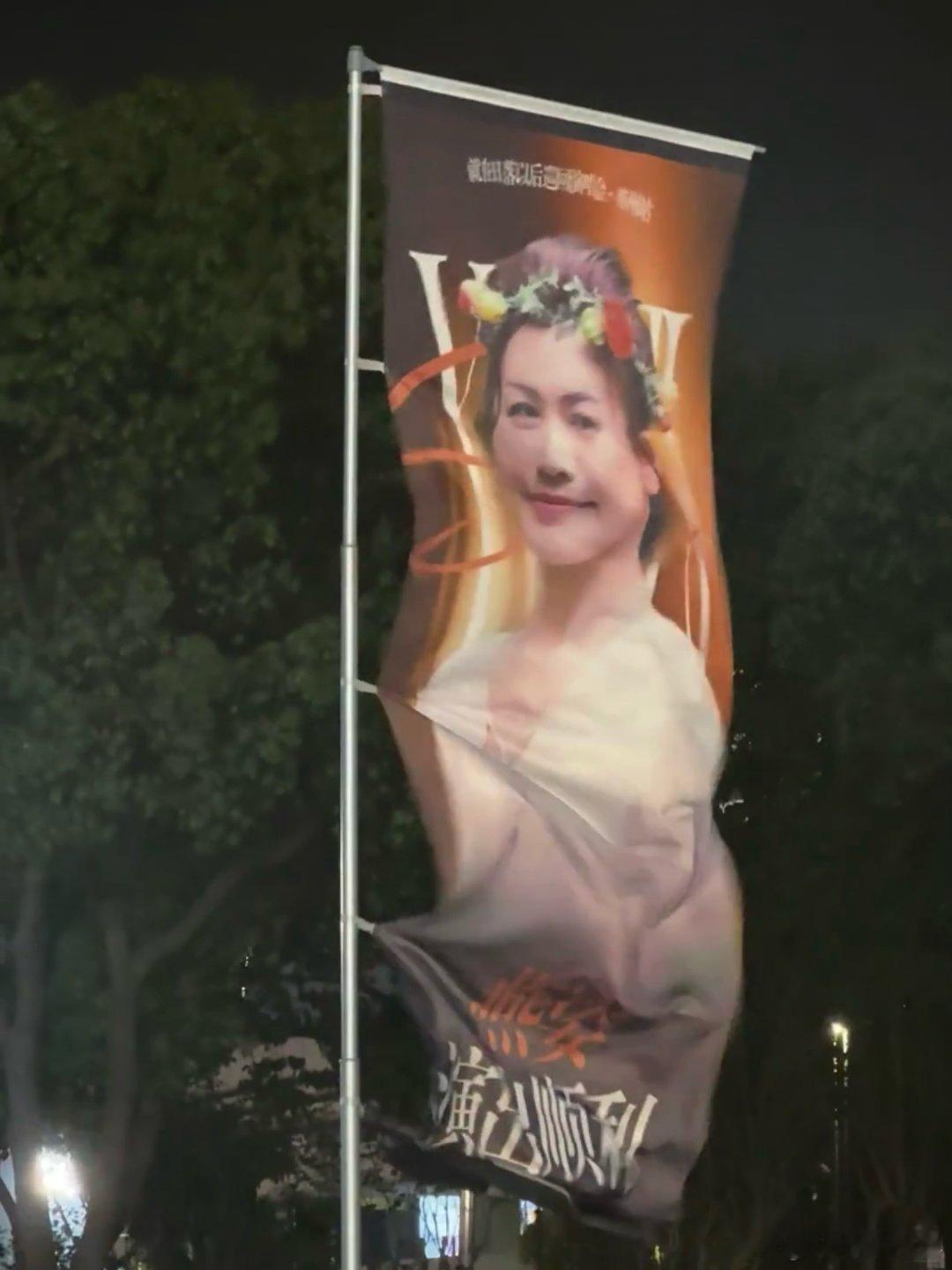 孙燕姿吹成陈妍希了把孙燕姿吹成陈妍希了 啊哈哈哈救命啊 这个旗子孙燕姿吹成陈妍希