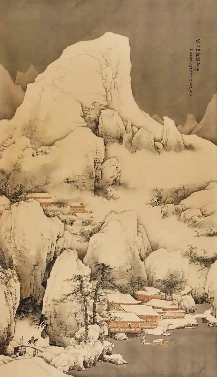 上联：银装素裹金阁美
下联：[玫瑰]

网络图片/诚谢侵删