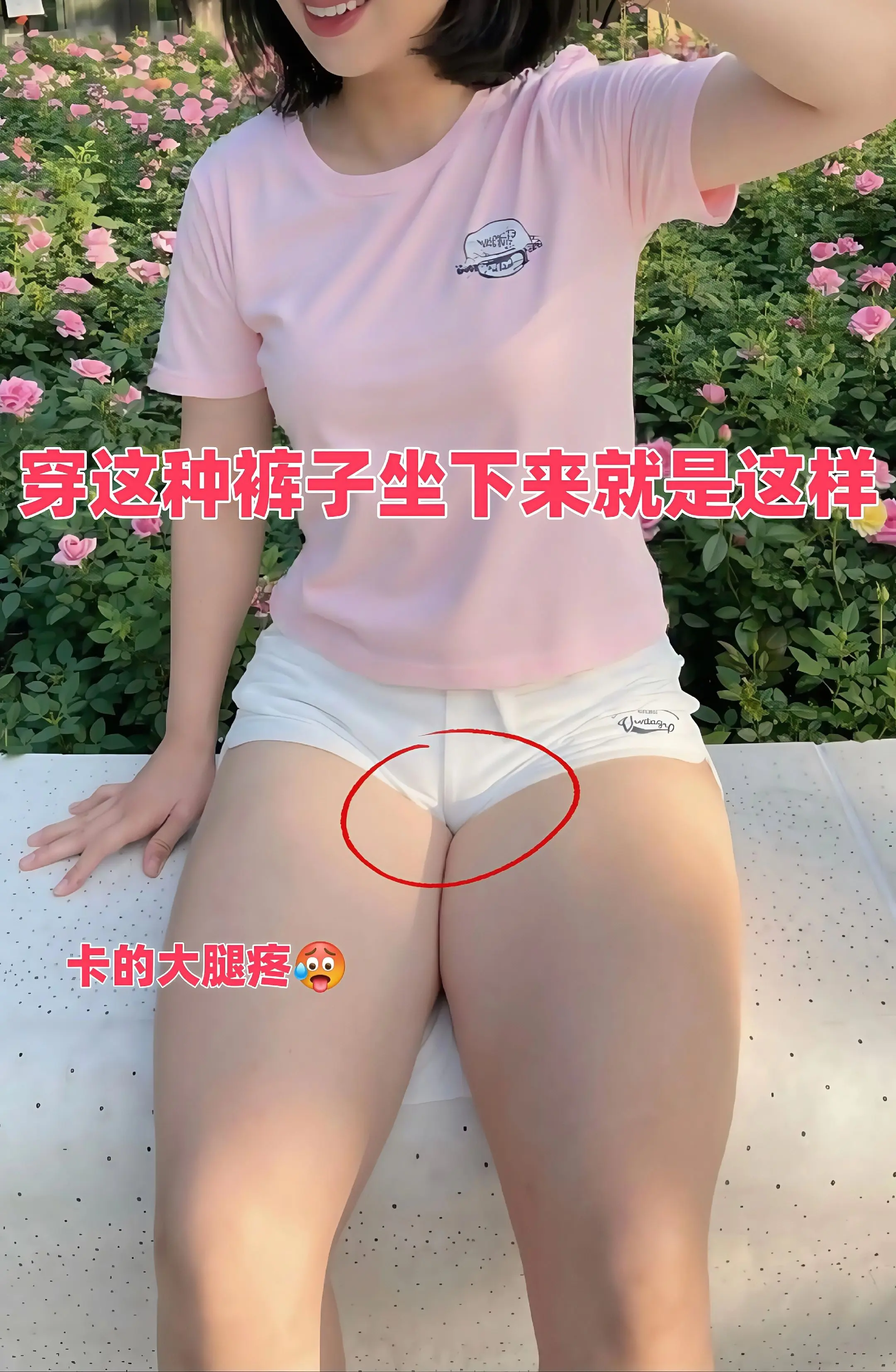 姐妹们，我找到今年夏天最绝的短裤啦!这面料冰冰凉凉的，热死人的30度穿...