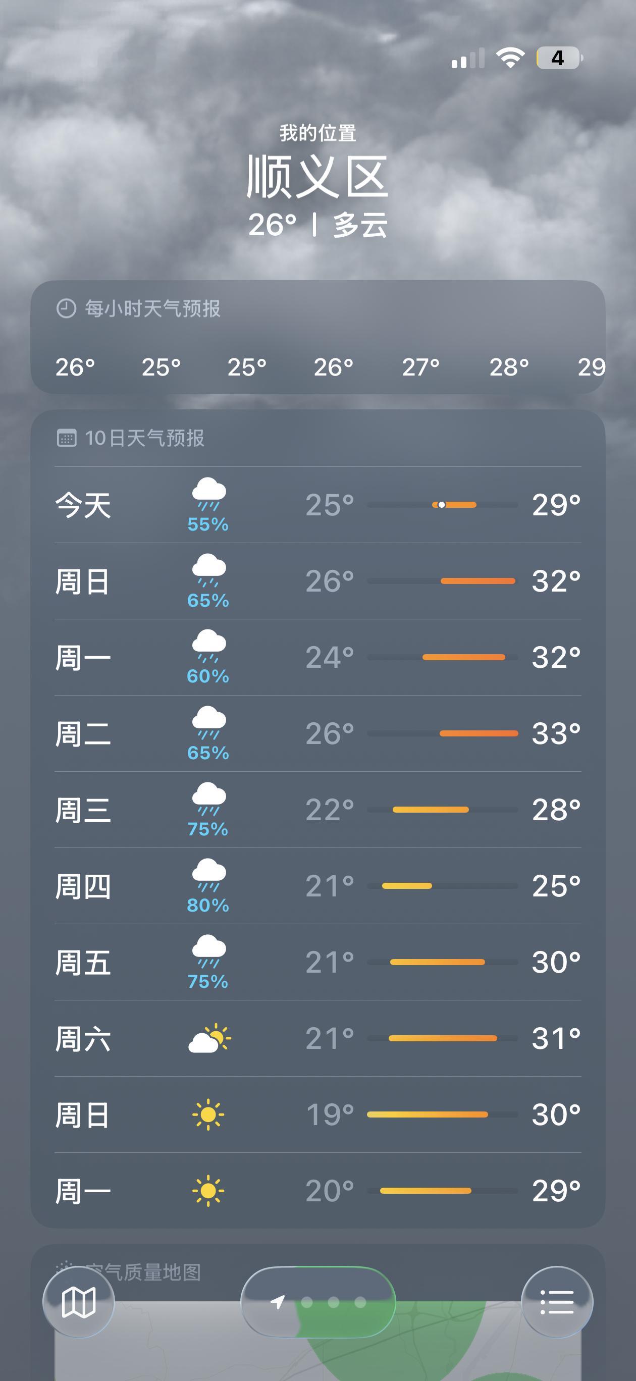 今年北京的雨水感觉格外的多啊 