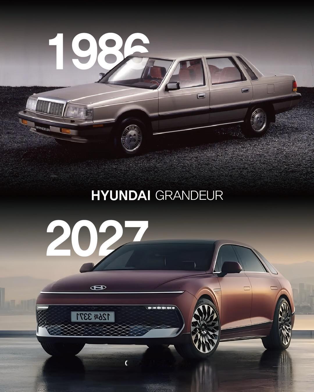 1986年面世的第一代现代雅尊（Grandeur），是当时韩国汽车工业首次正式实