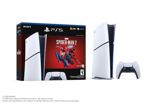蜘蛛侠2PS5捆绑包399.99美元：索尼Slim游戏机、Key以及全新手柄
