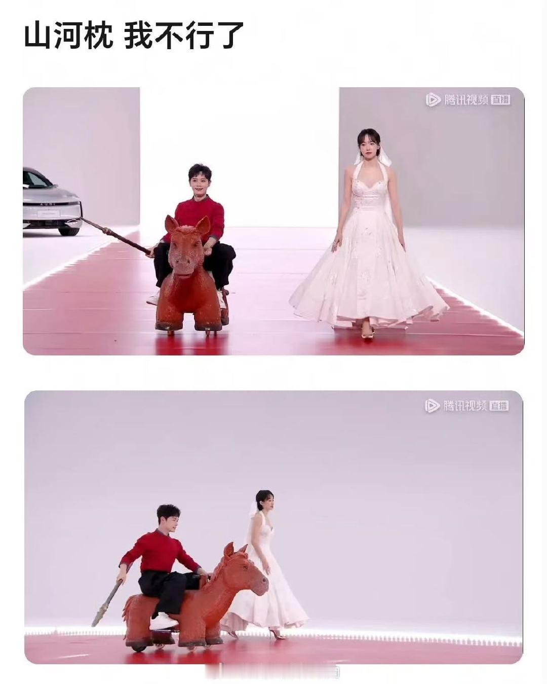 曹骏骑马走红毯曹骏红毯骑马哈哈哈哈这怎么不算是骑马呢！！ 