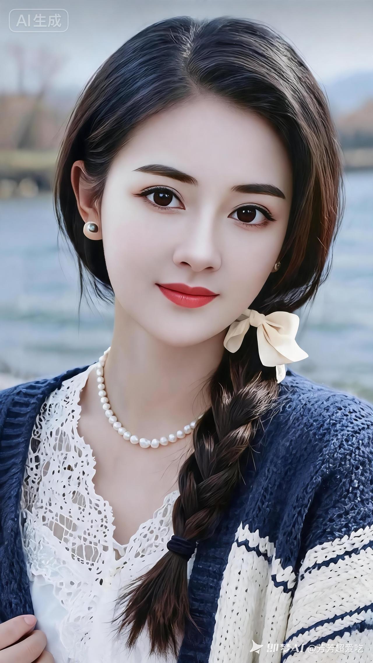 这姑娘打扮得真漂亮！