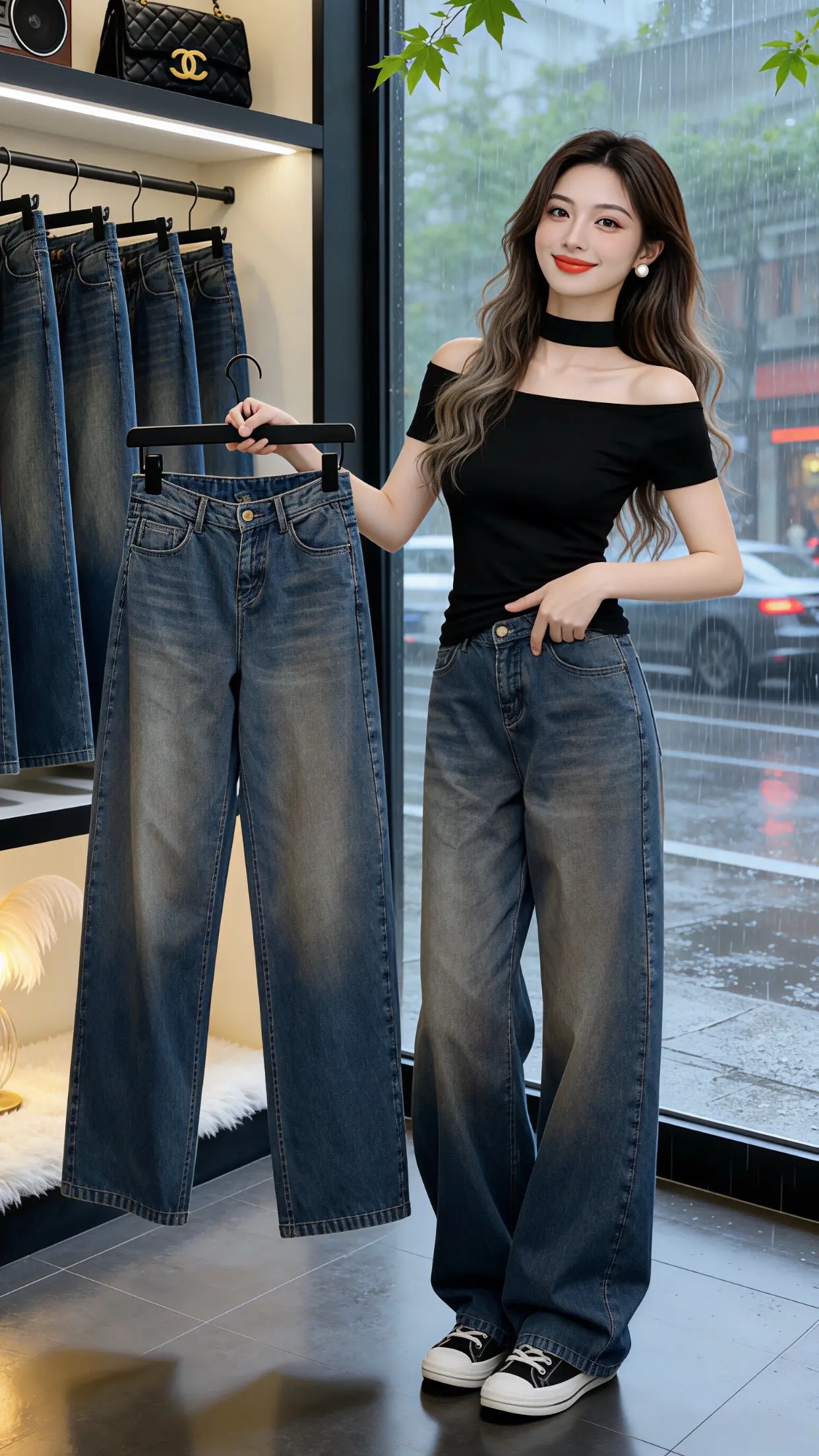 怎么将牛仔裤穿出高级感 梨型身材必入牛仔裤 一条牛仔裤搞定一周穿搭 穿...