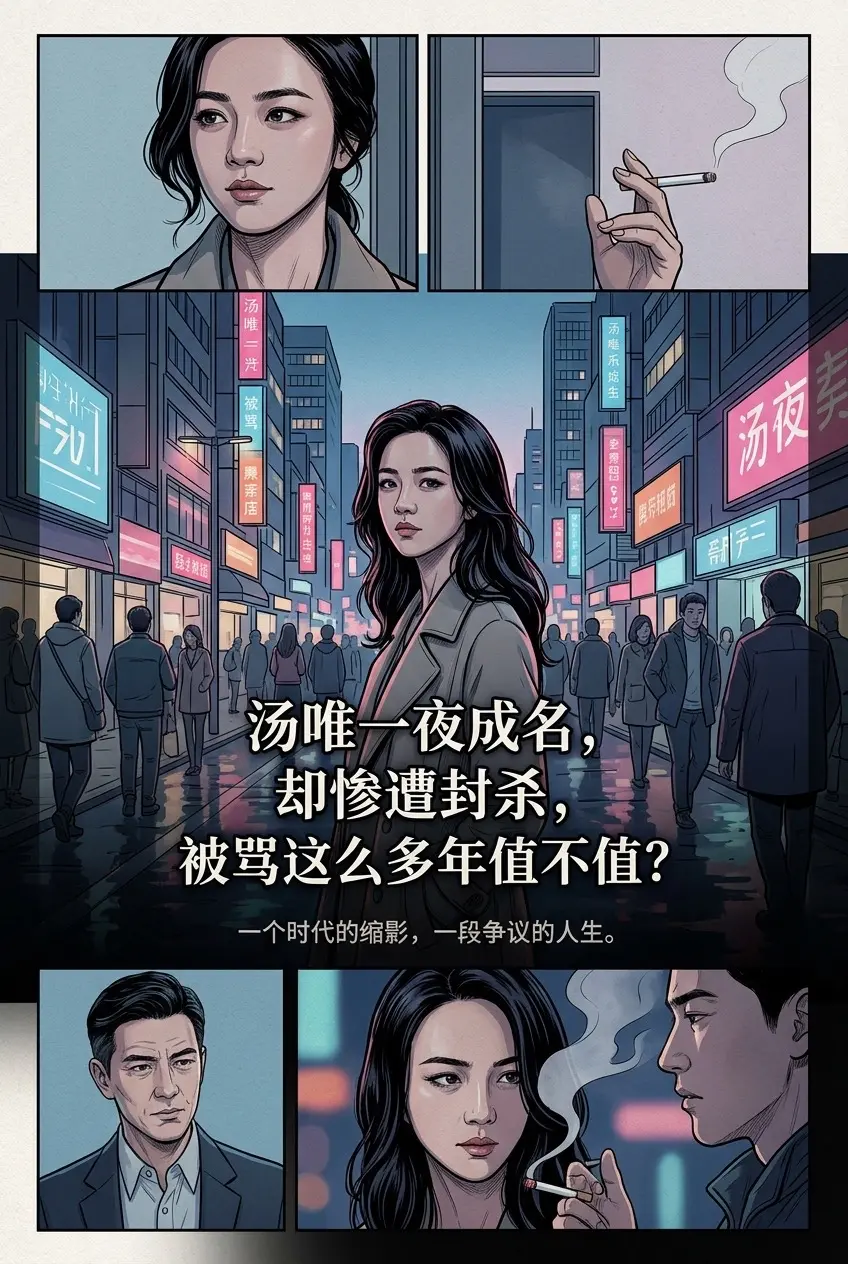 汤唯一夜成名，却惨遭封杀，被骂这么多年值。不值?