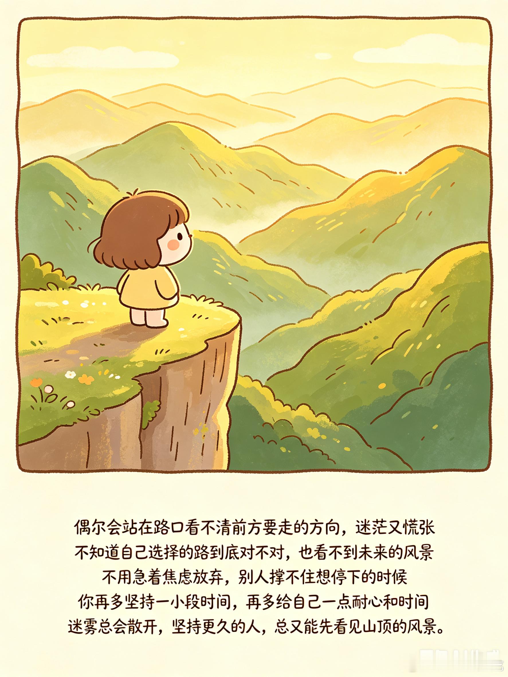 偶尔会站在路口看不清前方要走的方向，迷茫又慌张不知道自己选择的路到底对不对，也看