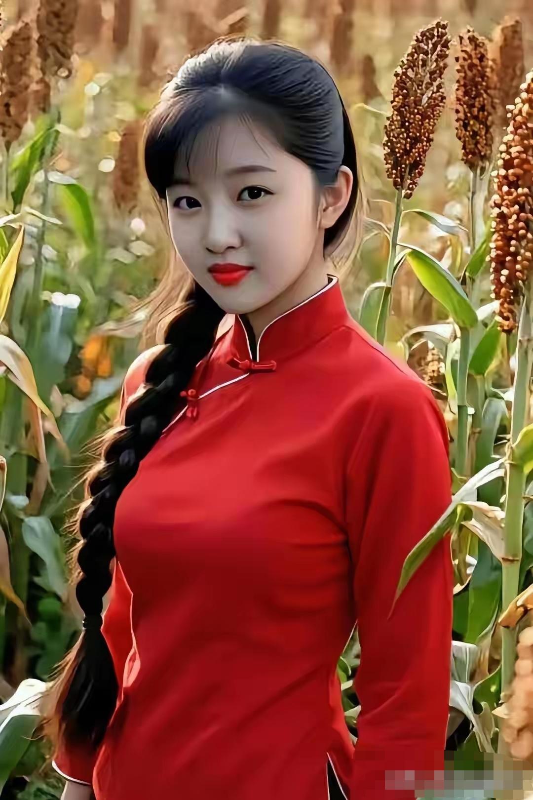 红高粱地里的美女