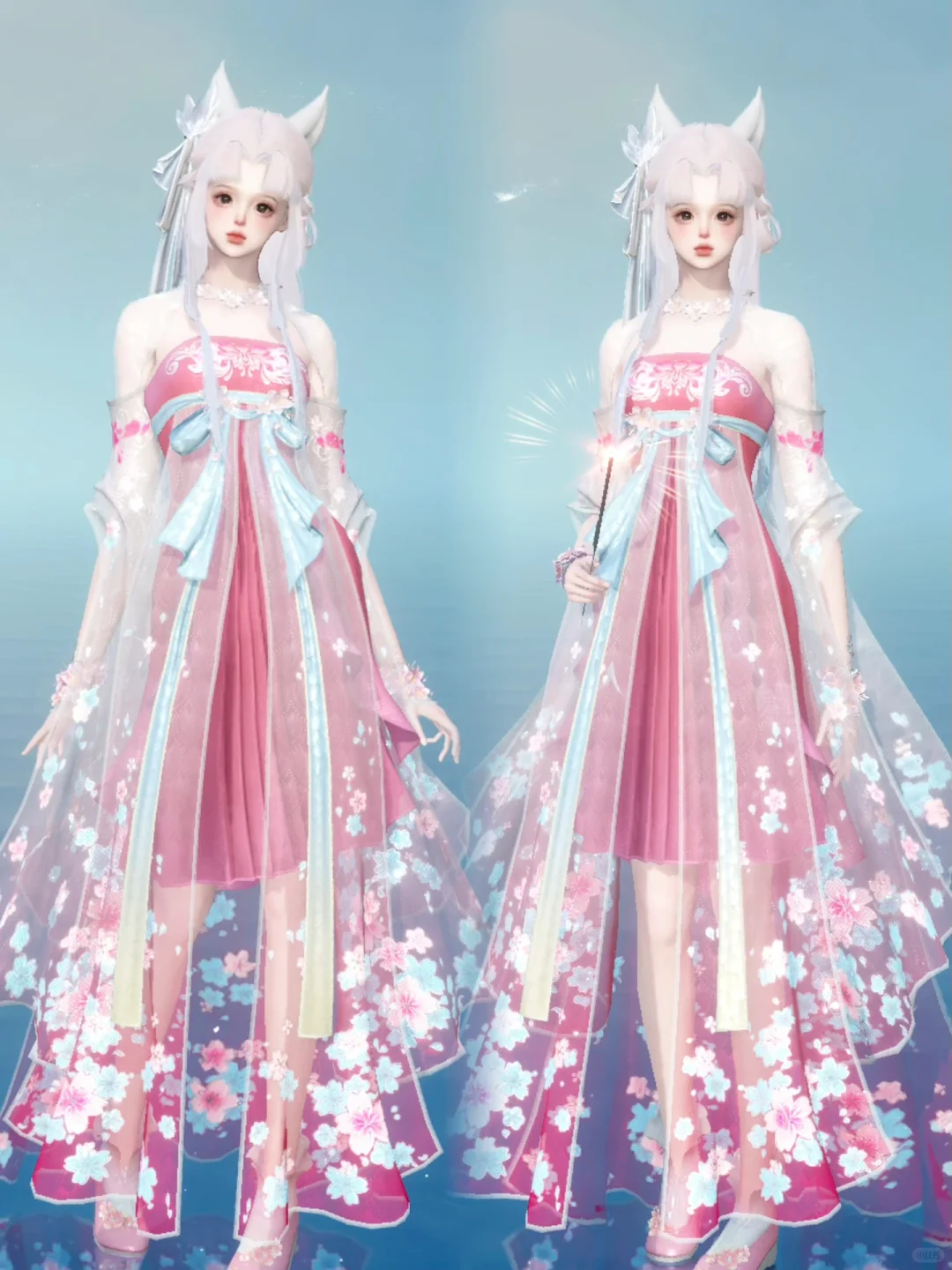 楚楚浅沫染色真的很甜妹🩷小桃红女号独美