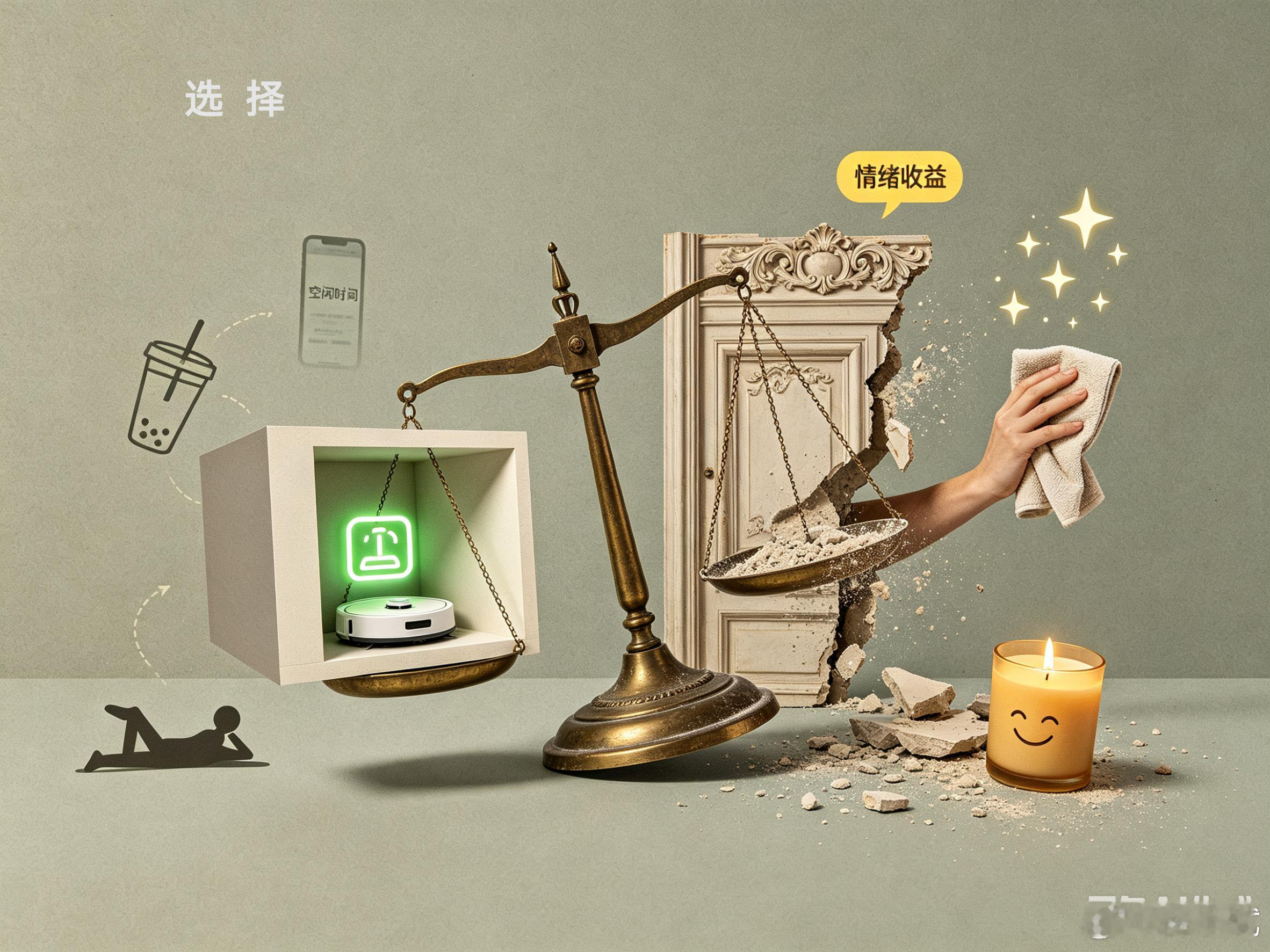 建议装修一定要去家务化选"懒"，是追求生存效率，选"美"，是坚持生活质感。本质是