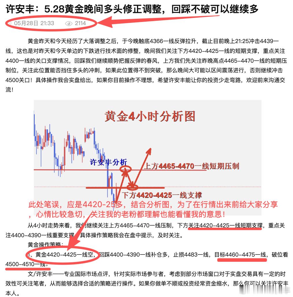 黄金现货黄金v+粉丝订阅 黄金晚间关注4490-4500一线支撑，此位置可以轻仓