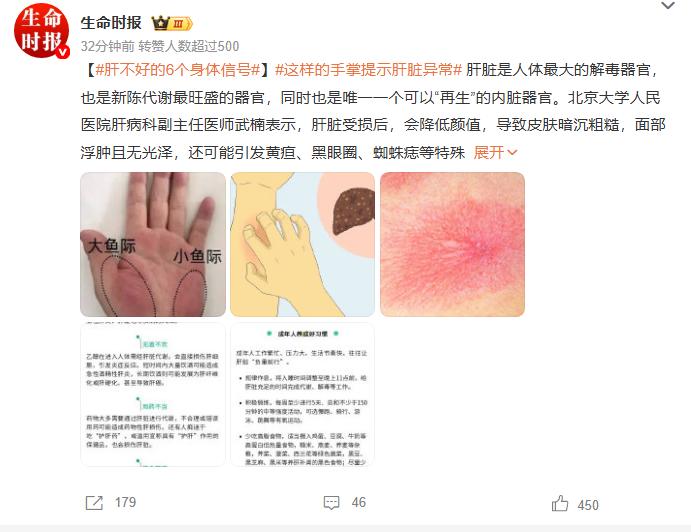 手上出现这几个症状一定要注意，是你的身体在求救！

不知道大家仔细观察过自己的手