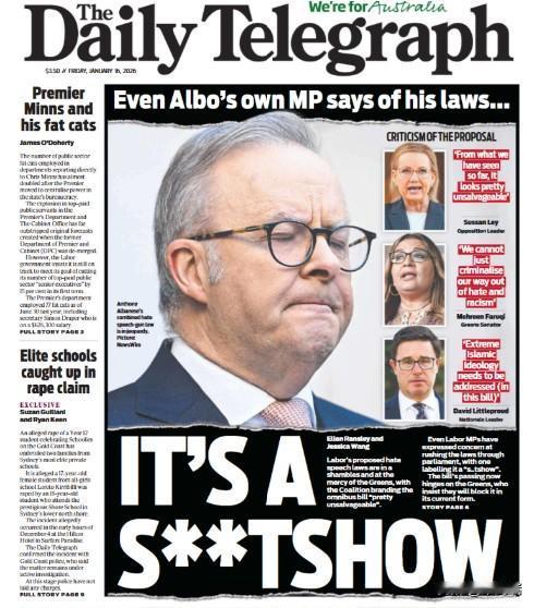 澳大利亚新闻集团旗下的《每日电讯报》（Daily Telegraph）2026年