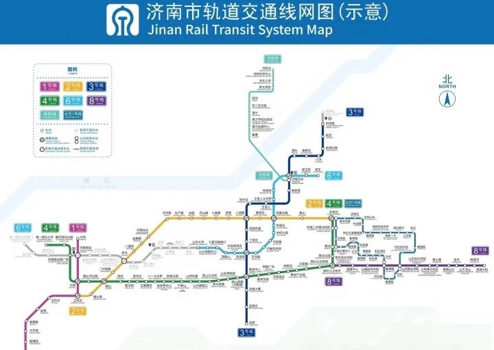 济南地铁线路图2026年高清版
济南地铁最大的特色就是"把整座泉城的历史搬进了地