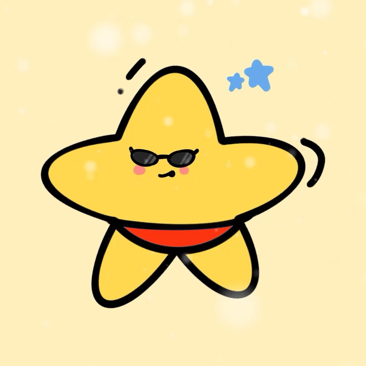糟糕 怎么有老师这么会画裤衩星星​​​