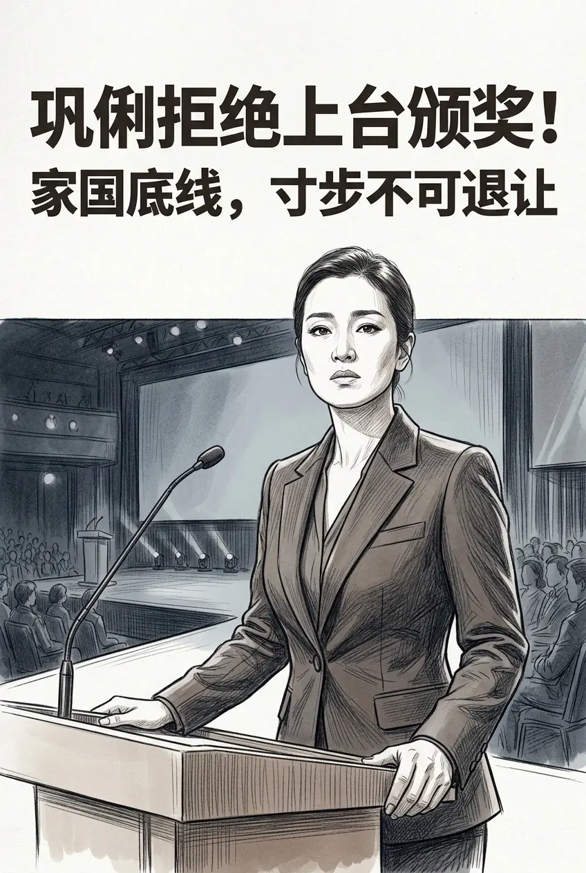 巩俐拒绝上台颁奖！家国底线，寸步不可退让。