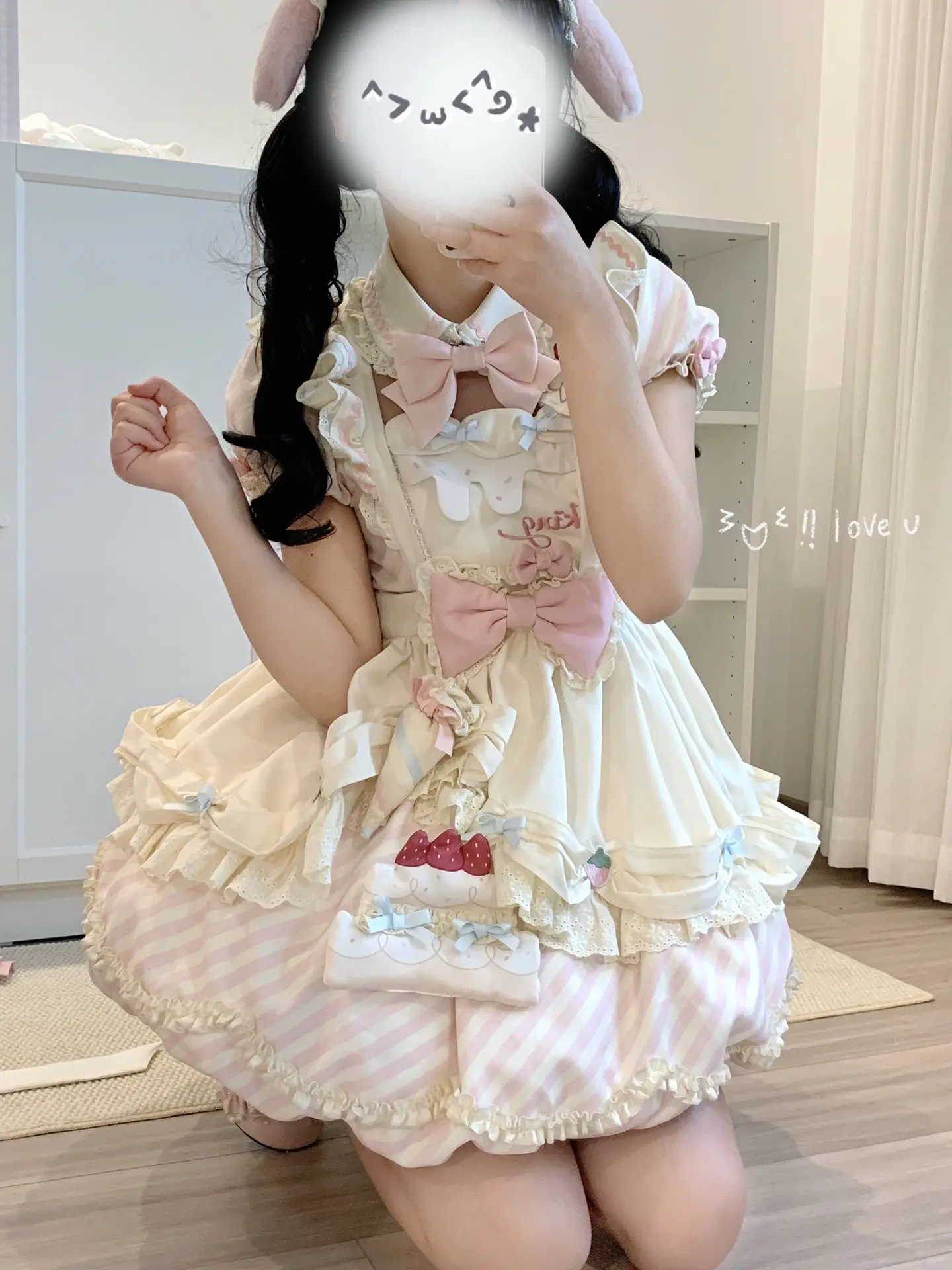 来自客妹的返图也太可爱啦！