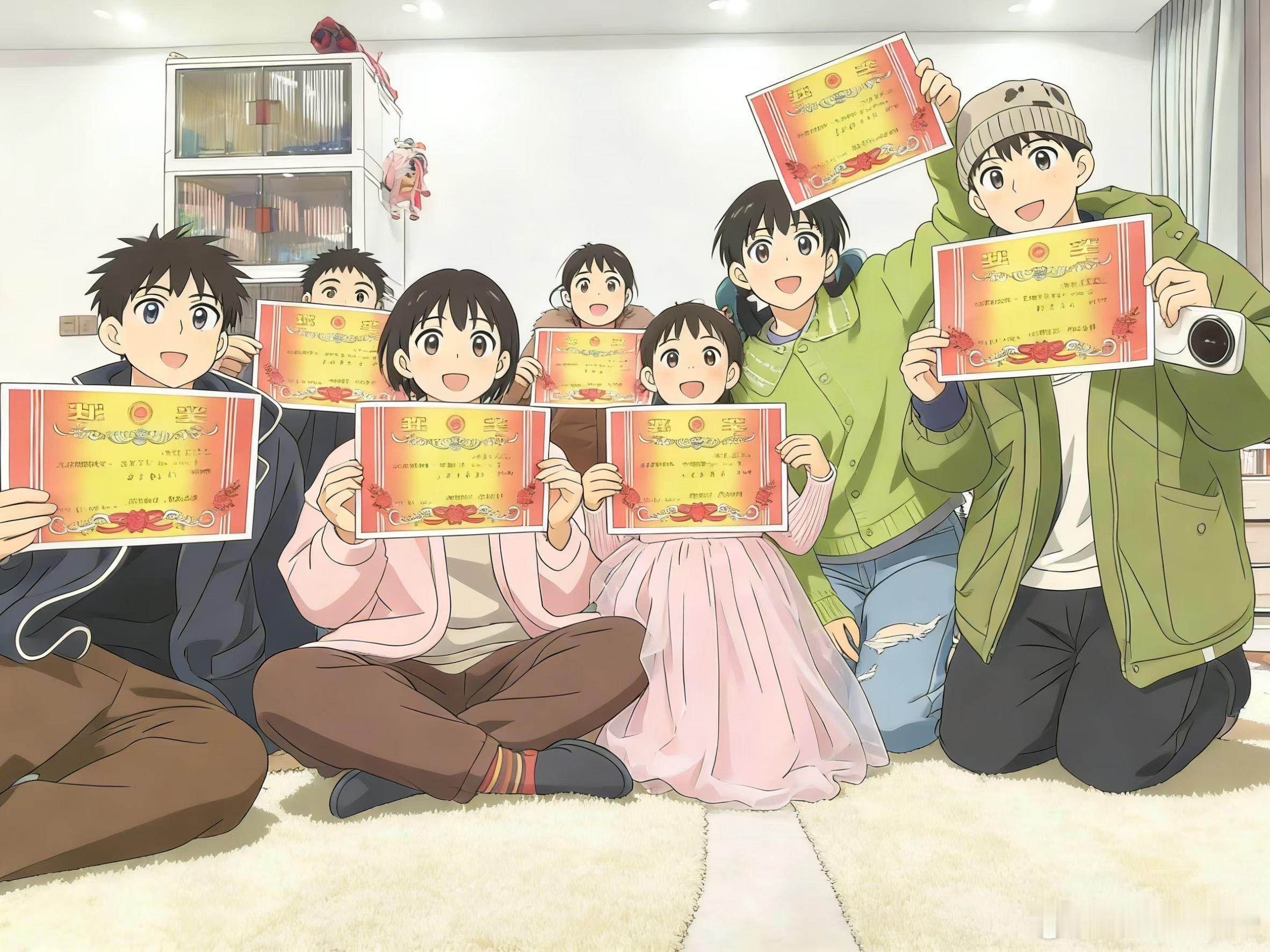 今晚颁奖典礼大合照，大家猜猜哪个是我