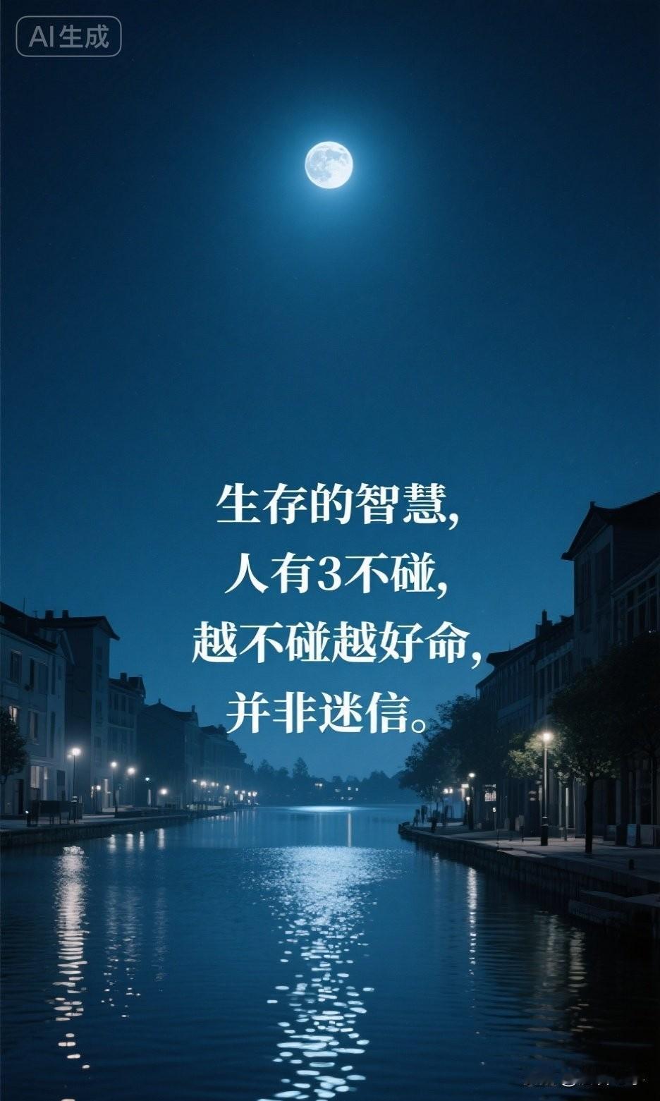 生存的智慧，人有3不碰，越不碰越好命，并非迷信。

你有没有发现，身边那些命好的