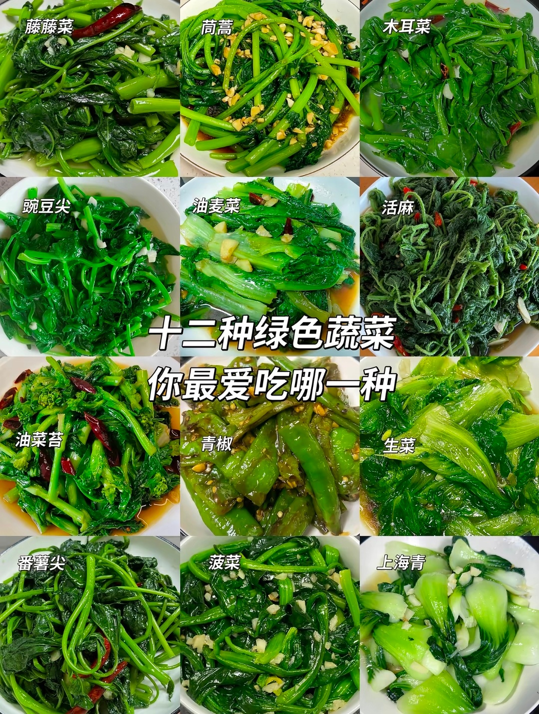 你最爱吃哪种绿色蔬菜🥬 
