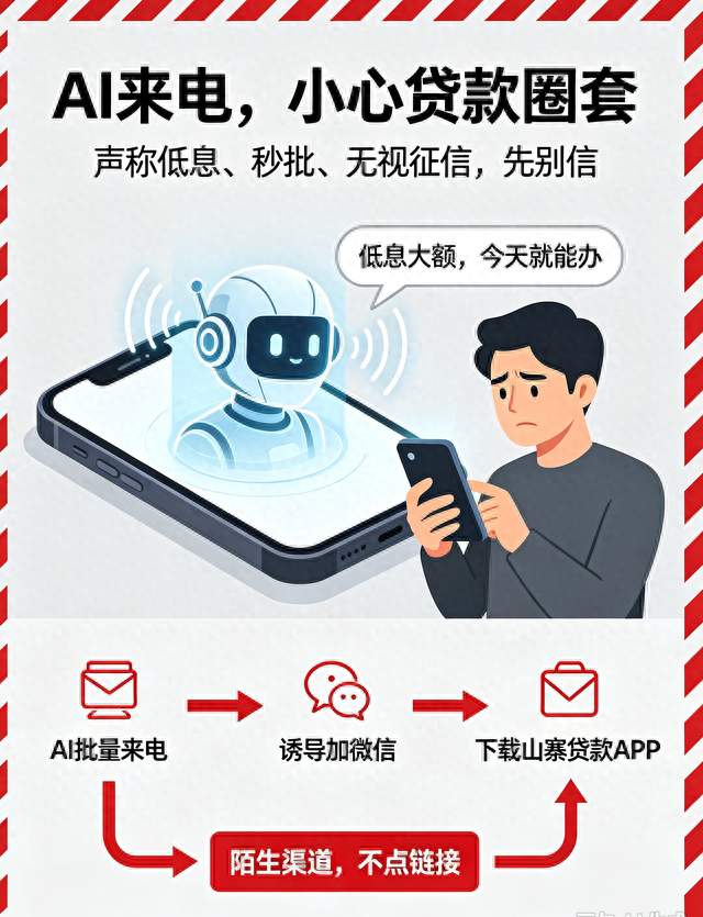 2026新型网贷诈骗来了！AI打电话，很多人已经中招