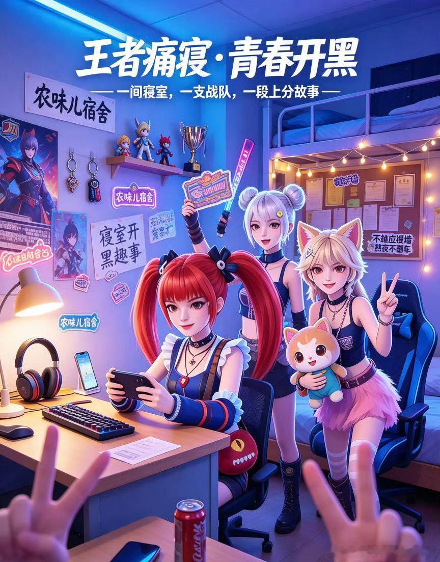 王者荣耀我的农情宿舍王者高校迎新季我在学校很想农踏入新校园、住进新宿舍的那一刻，