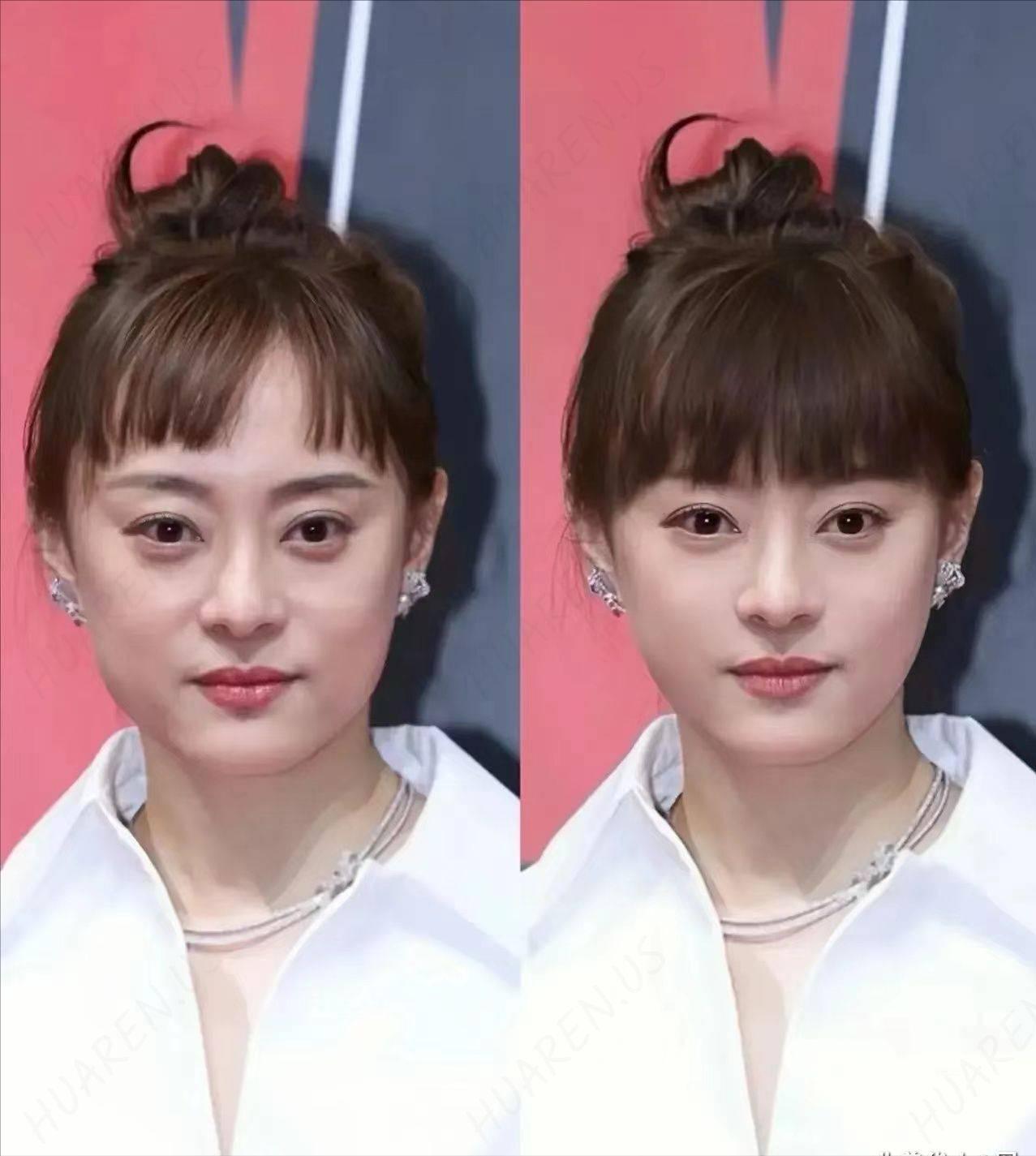 网友给孙俪PS年轻个15岁，你会发现她马上好看了，所以不是妆造的问题，就是老了，