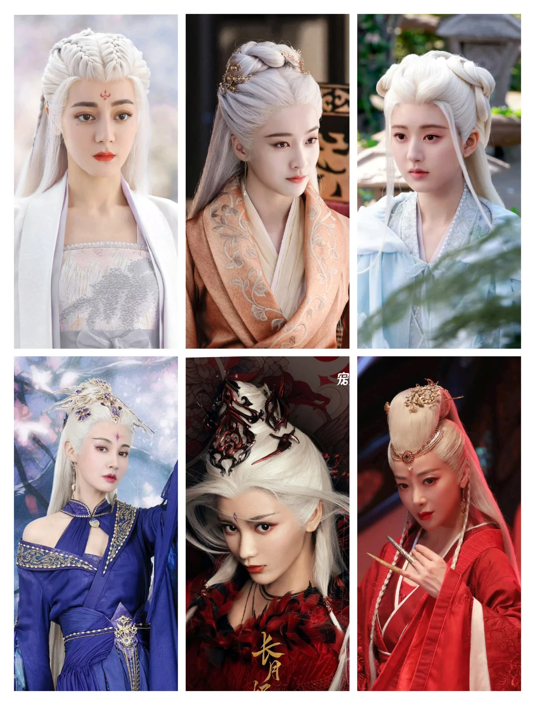 好看的白发造型真的不多