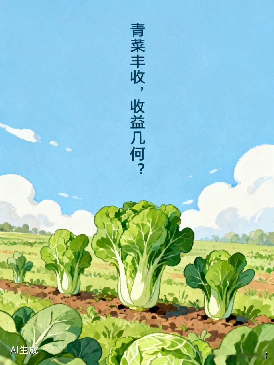 菜农们本以为今年青菜丰收，能多赚些钱。谁承想，仔细盘算下来，收入竟不如往年，实在