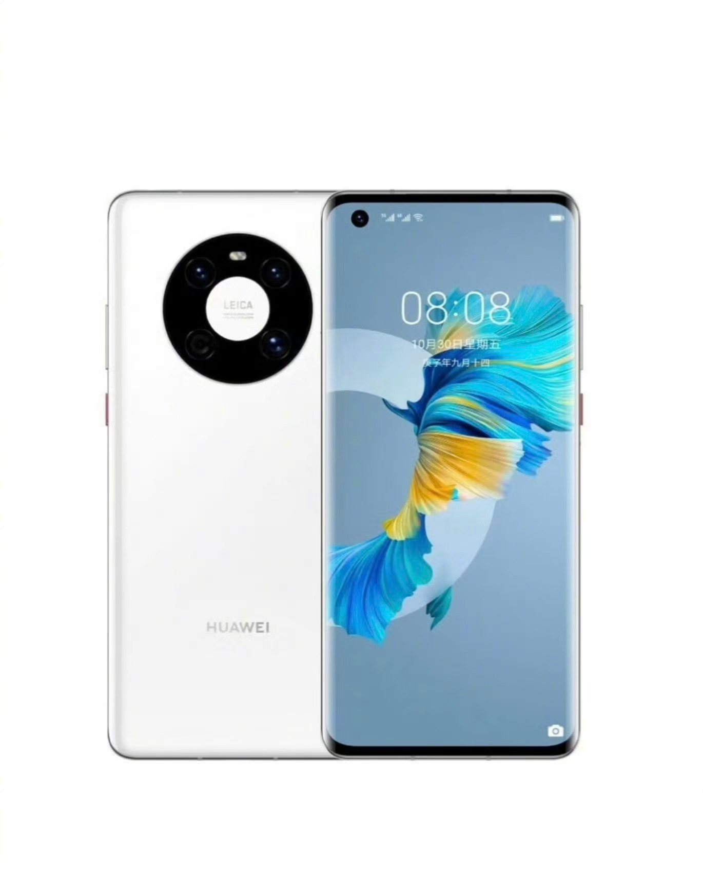 很喜欢华为的经典圆环形模组，特别是在白色机身上非常显眼，黑色圆环和白色影像LOG