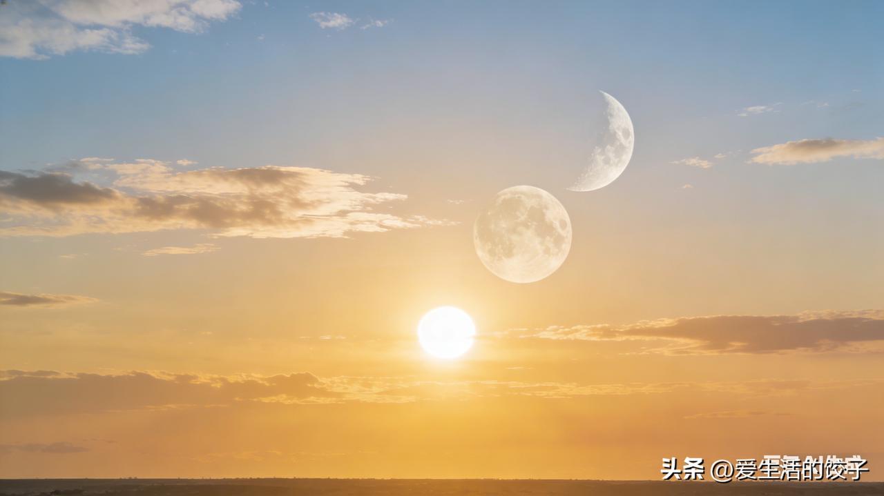 下午4点看到月亮特别正常，一点都不奇怪。

月亮不是只在晚上出来，它和太阳一样东