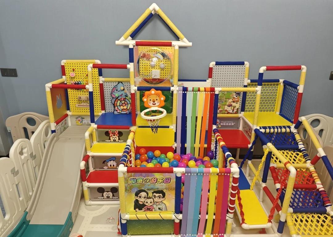 水管攀爬架配色图解
喜欢彩虹🌈色系攀爬架，想1：1复刻的姐妹可以看第2-9张图