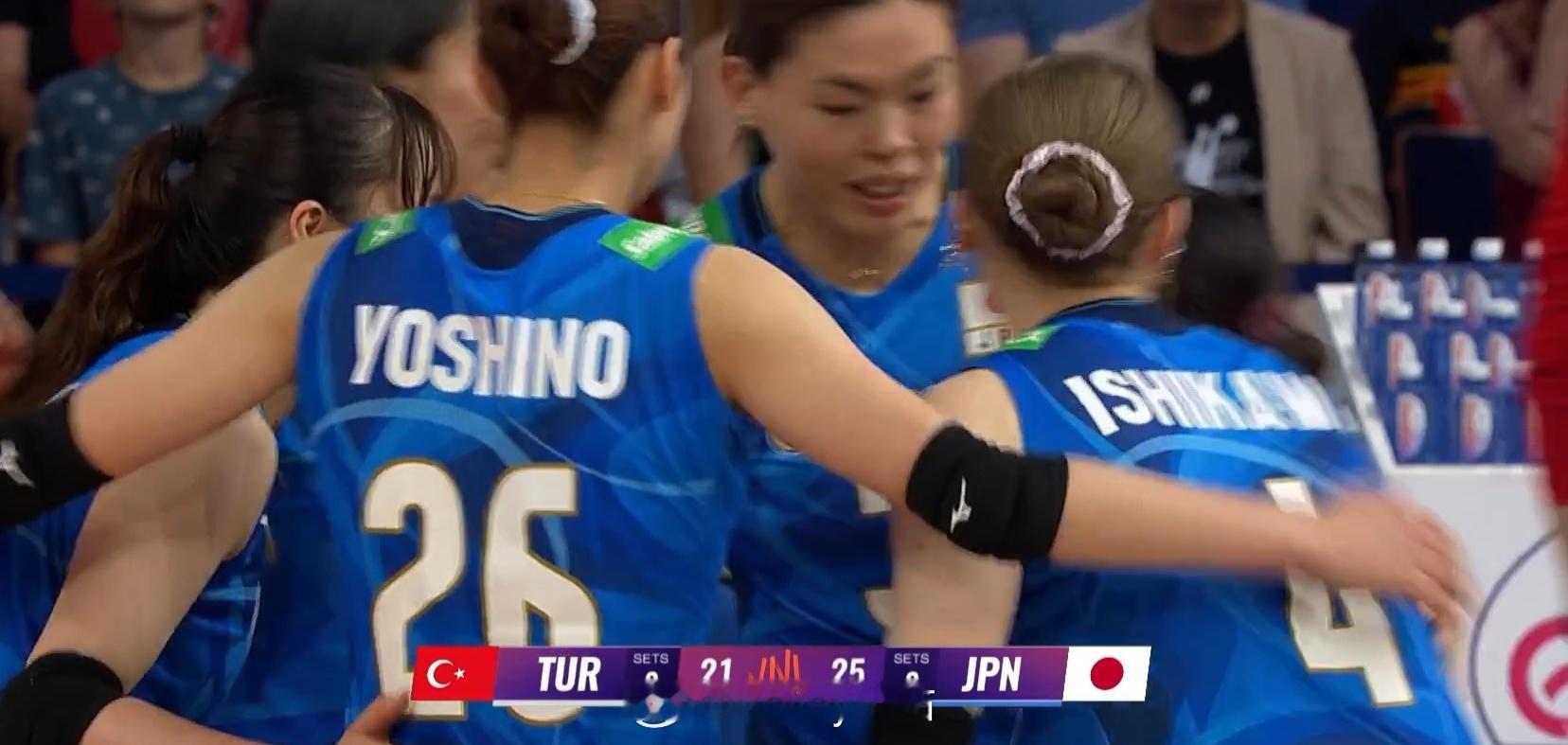 日本女排1-0土耳其女排（25-21）排坛动态2025世界女排联赛 ​​​