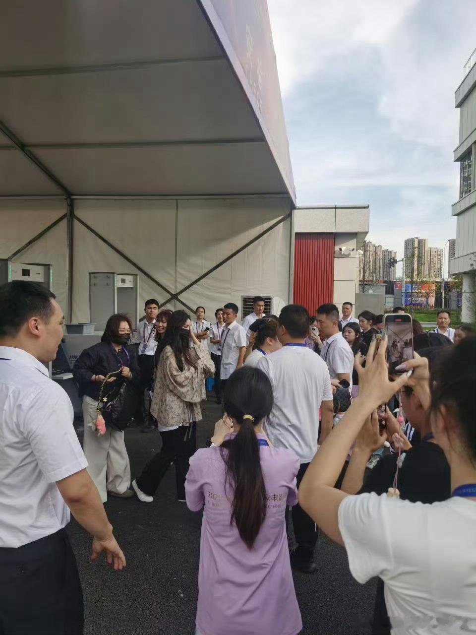 杨幂上合电影节上班挺好的 ​​​