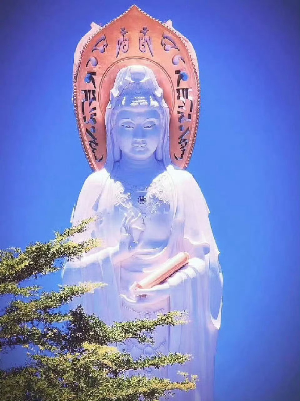 看到南海观音许个愿吧，请不要无视喔 🙏