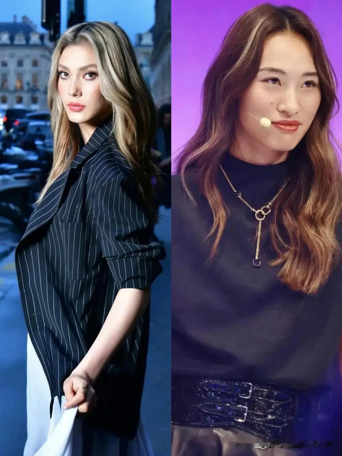 收入最高的两位中国运动员，左边是谷爱凌，右边是郑钦文，她们都相当优秀，一个21岁