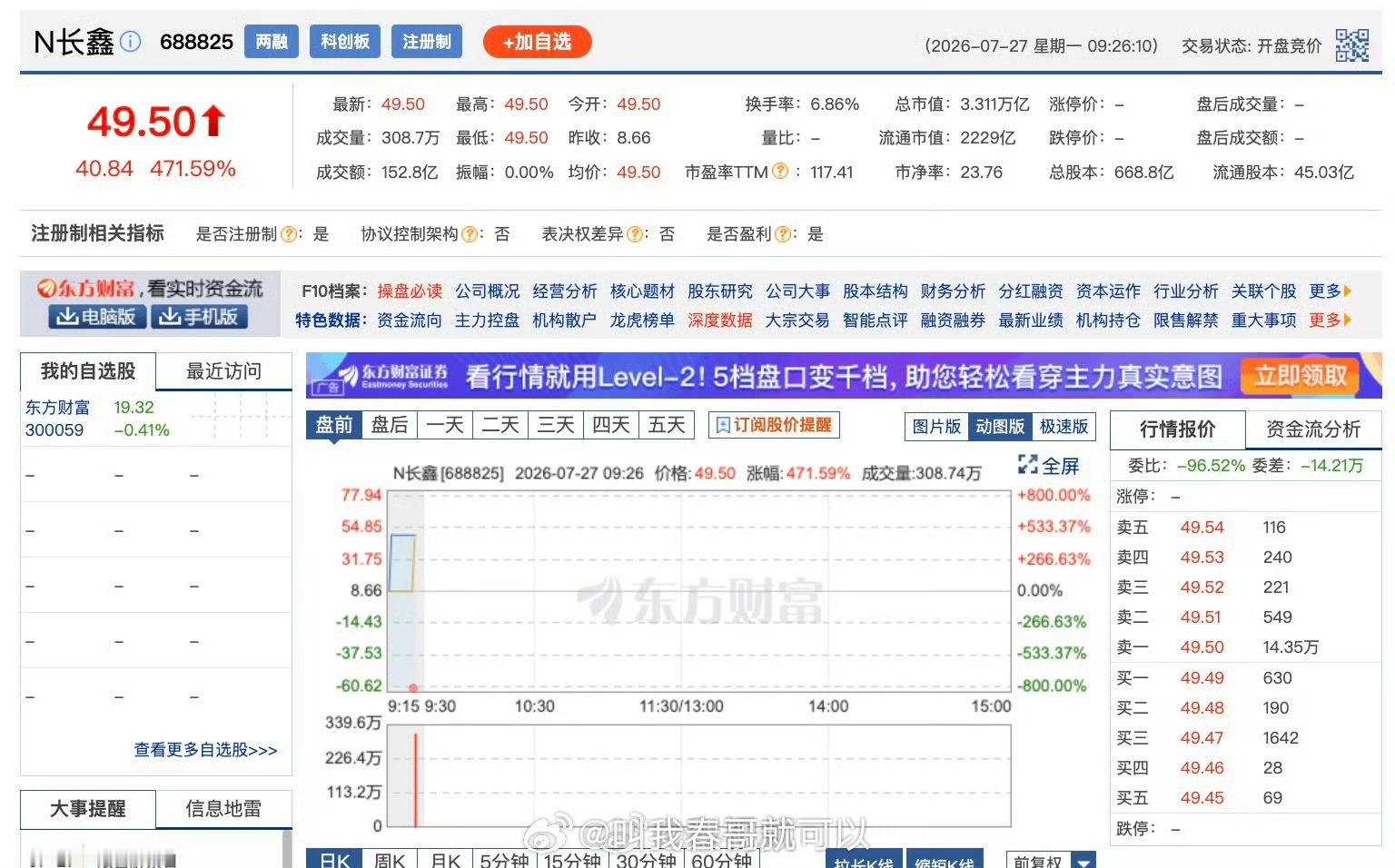 长鑫科技总市值超越工行成为A股“股王”，中一签能赚20420元。大家有谁中签的给