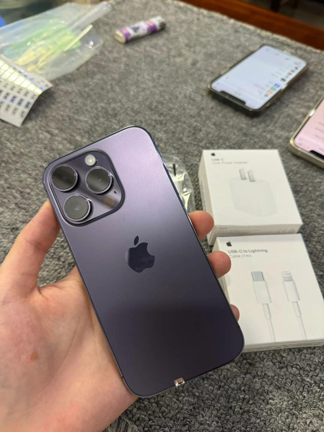 苹果14Pro 暗夜紫256G国行原装正品