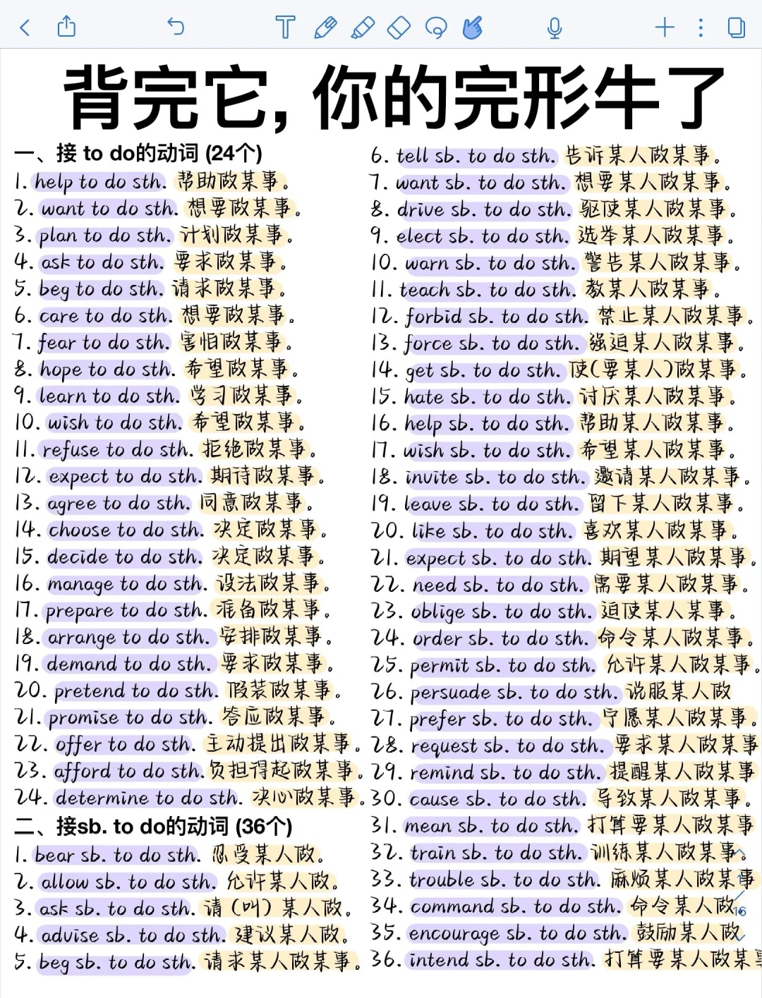 背了它！英语完形拿下！