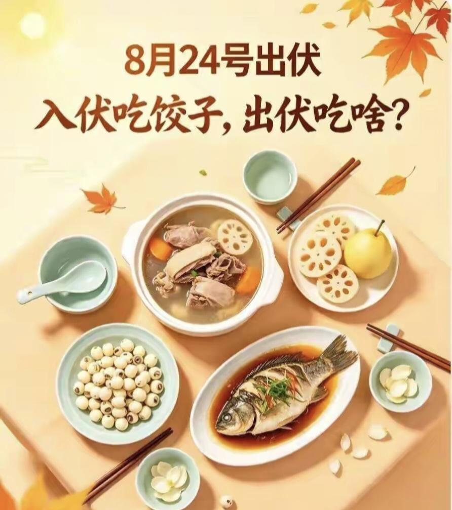 8月24号出伏！老传统：入伏吃饺子，出伏吃什么？出伏后还会有高温吗？答案来了
