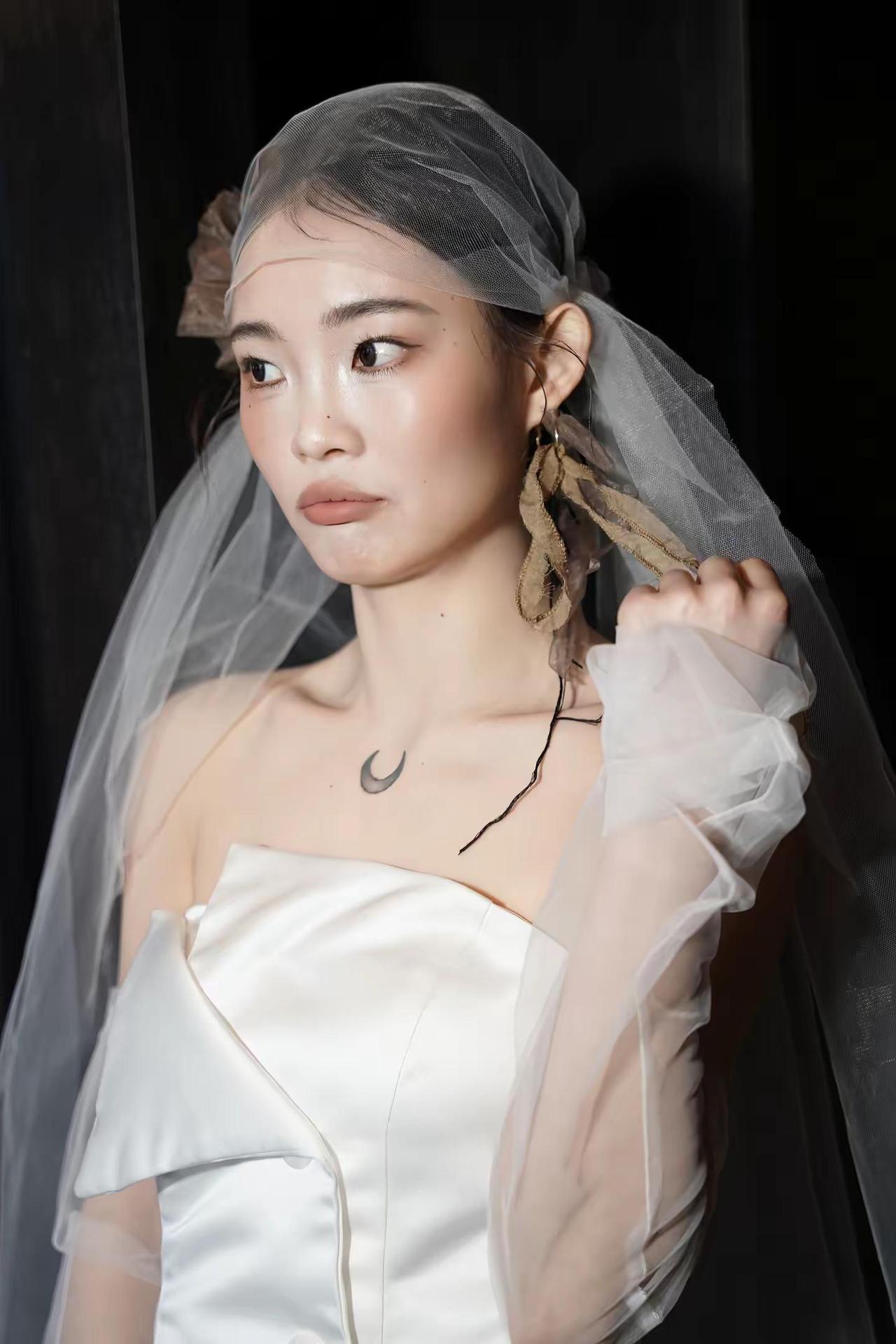 自然是最好的小众婚礼 白纱造型