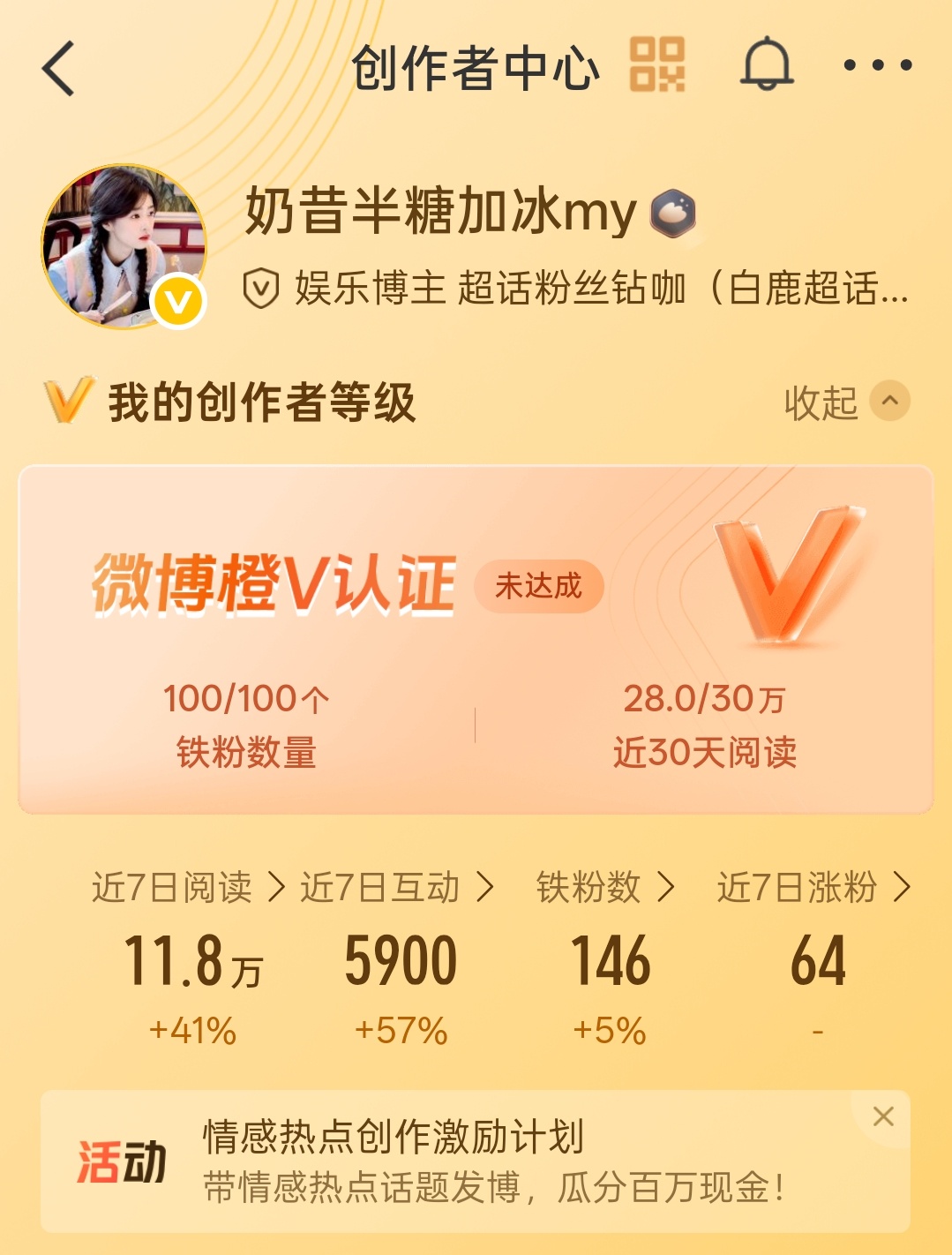 中午好啊 路过来动动回访发指路 不发默认最新 我还差一点我就橙惹